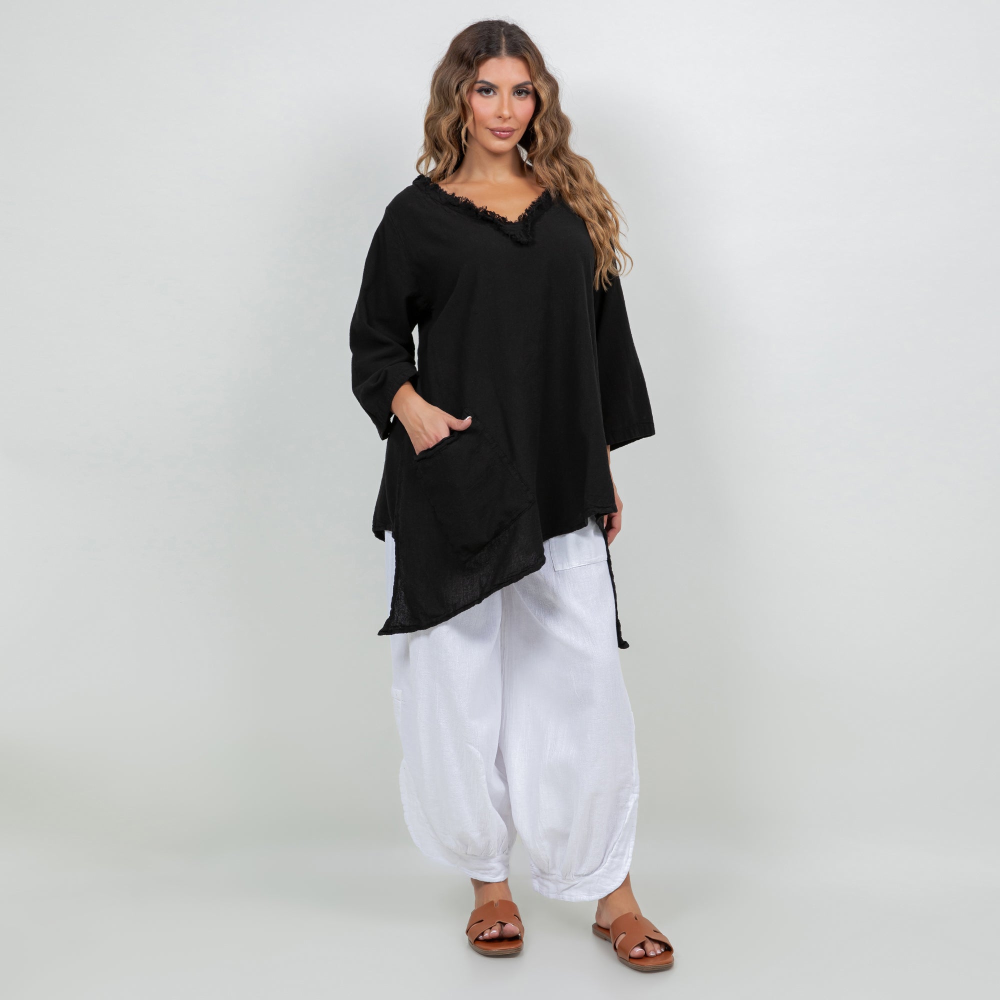 Zoe Top - Looser Fitting Comfort 100% Cotton Gauze