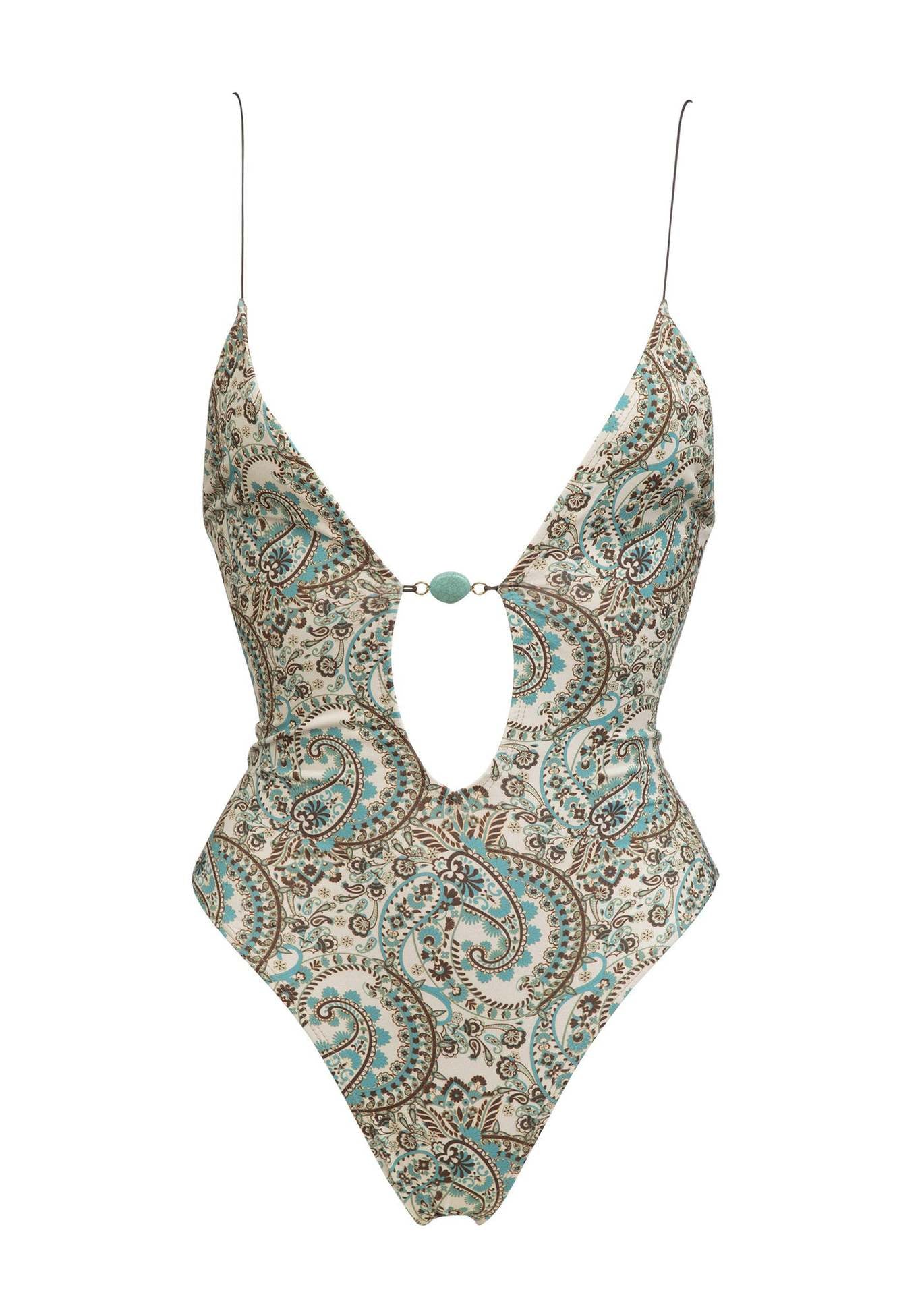 Sexy Women's Deep V Plunge One Piece Swimsuit