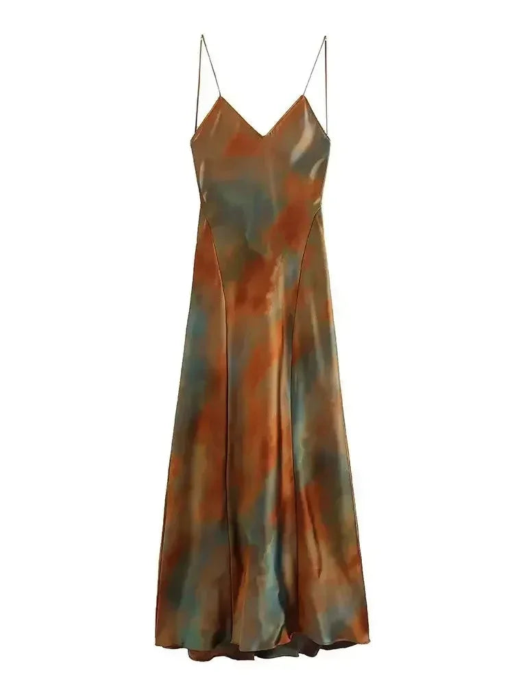 Women's Open Back Sleeveless Dress