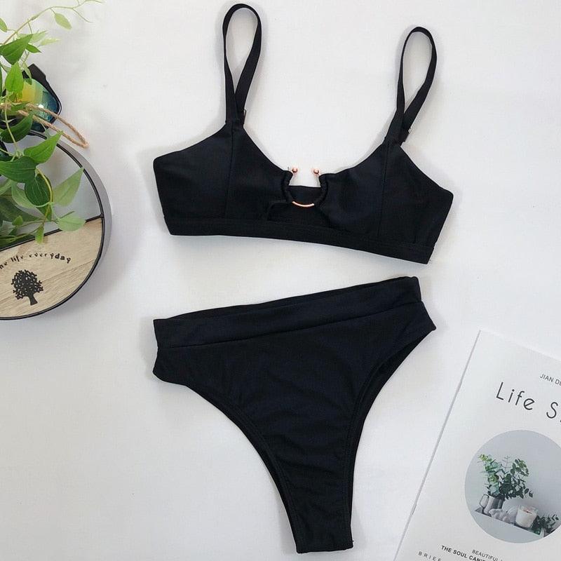 Women High Waist Bikini Swimsuit