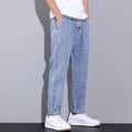 Men's Wide Leg Light Wash Denim Joggers