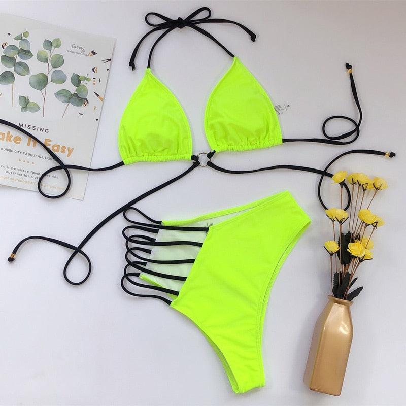 Women High Waist Bikini Swimsuit