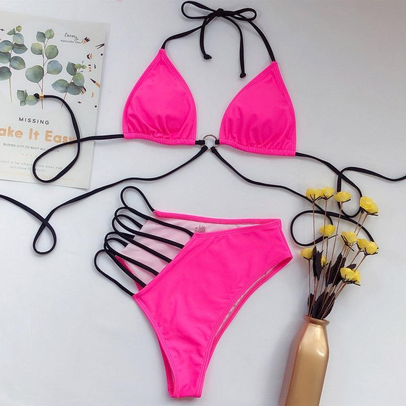 Women High Waist Bikini Swimsuit