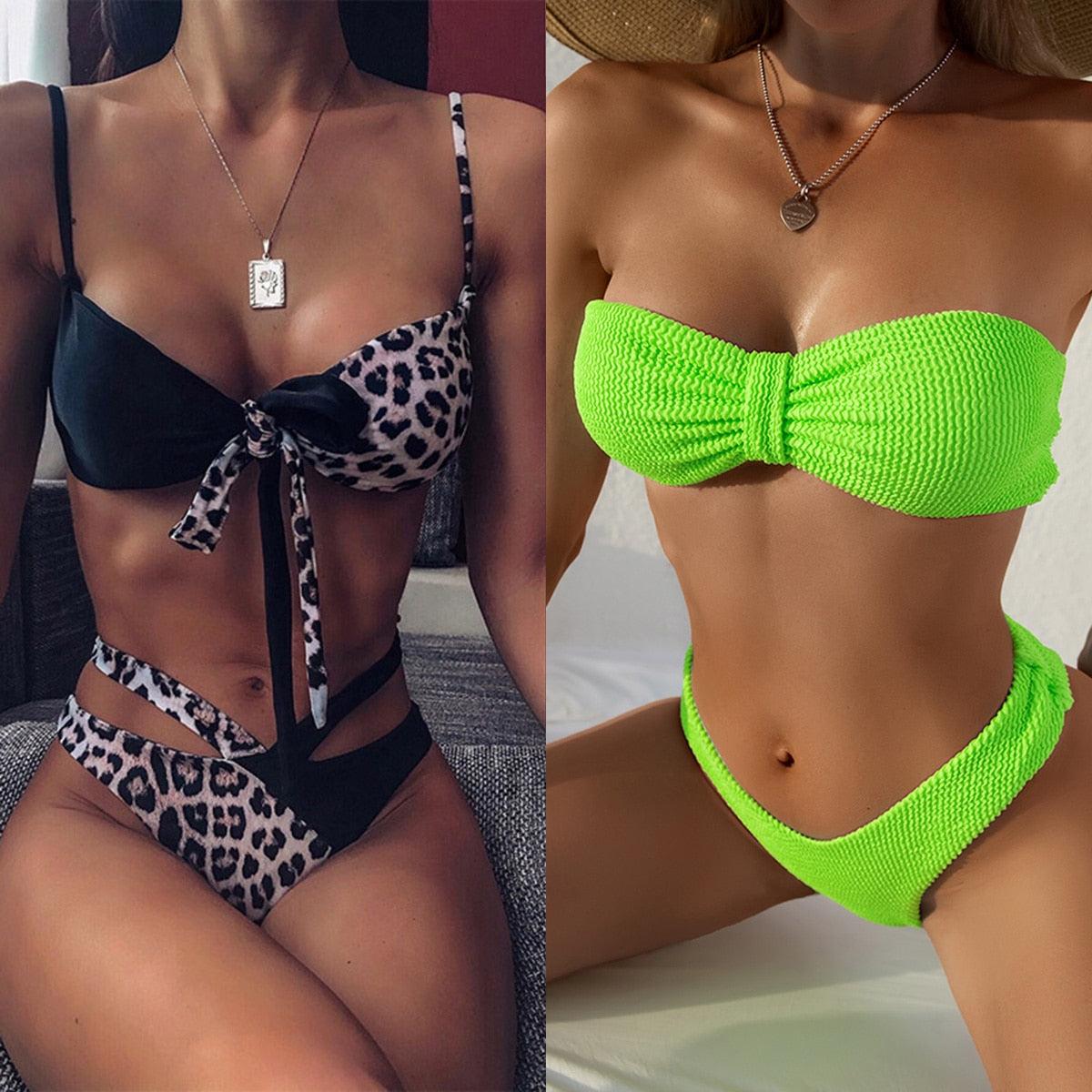 Women High Waist Bikini Swimsuit
